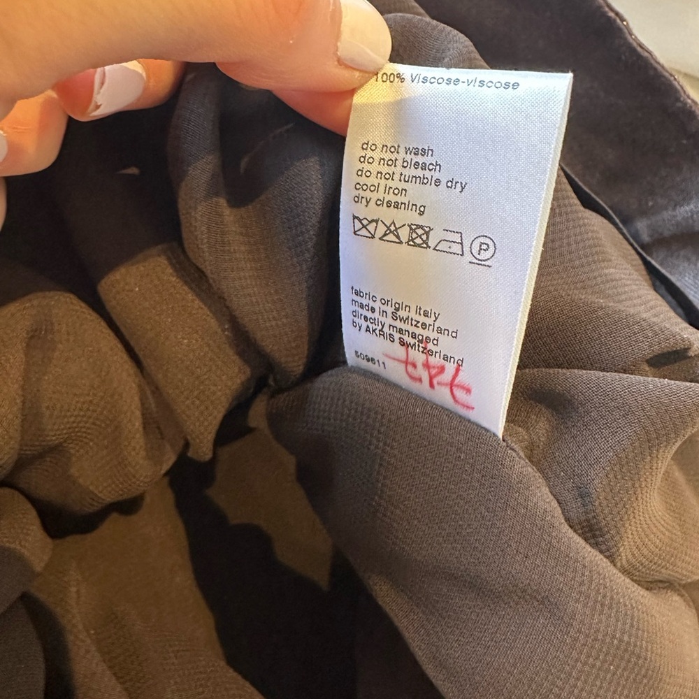Akris Wool Elegant Brown Sleeveless Dress - Picture 8 of 13